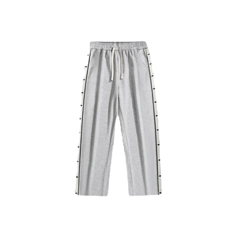 Loose Straight Leg Knit Sweatpants-4