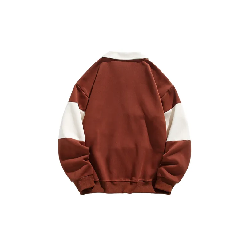Loose Casual Pique Sweatshirt-3