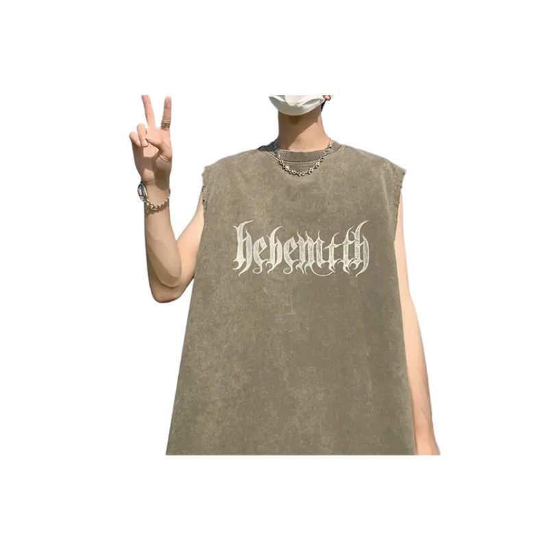 Retro Old Short Sleeved Undershirt-4