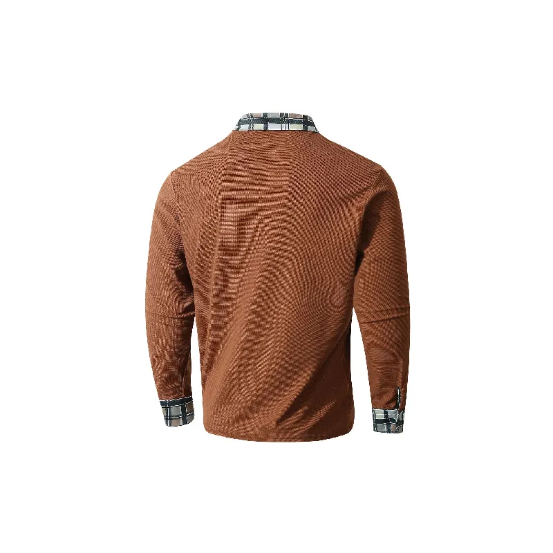 Fashion Breathable Blended Synthetic Fabrics Polo-3