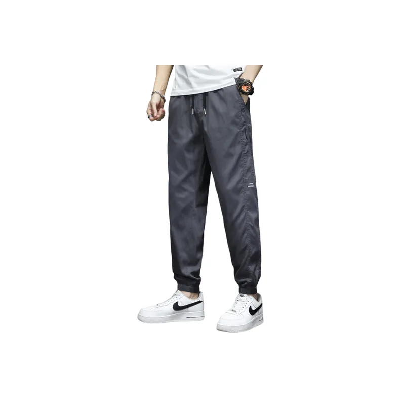 Solid Color Simple Multi color Stretch Casual Pants-4