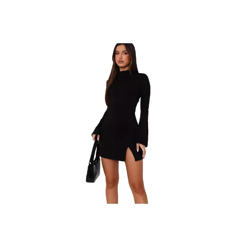 Sexy Fashionable Milk Fiber Dress Women-0