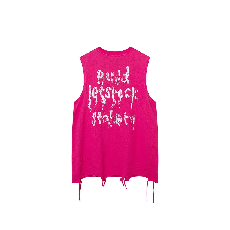 Casual Loose Cotton Blended Fabric Vest-1