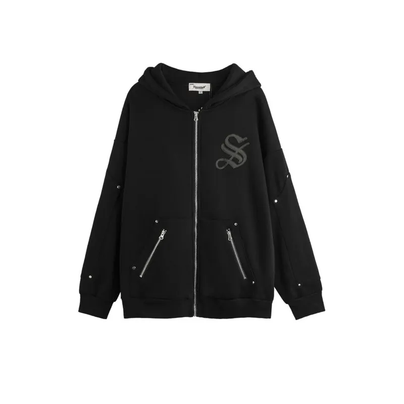 Corpse Handsome Character Design Cardigan Fleece lined Hoodie-2