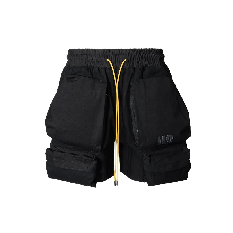 Hip Hop Style Drawstring Shorts-0