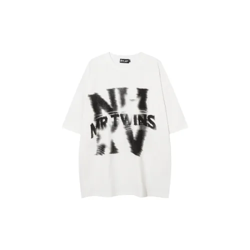 Hip Hop Virtual Letter Print T Shirt