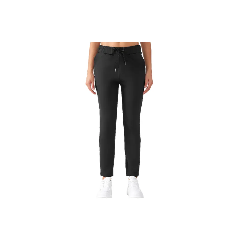 Loose Straight Leg Cotton Blended Fabric Sports Pants Women-0