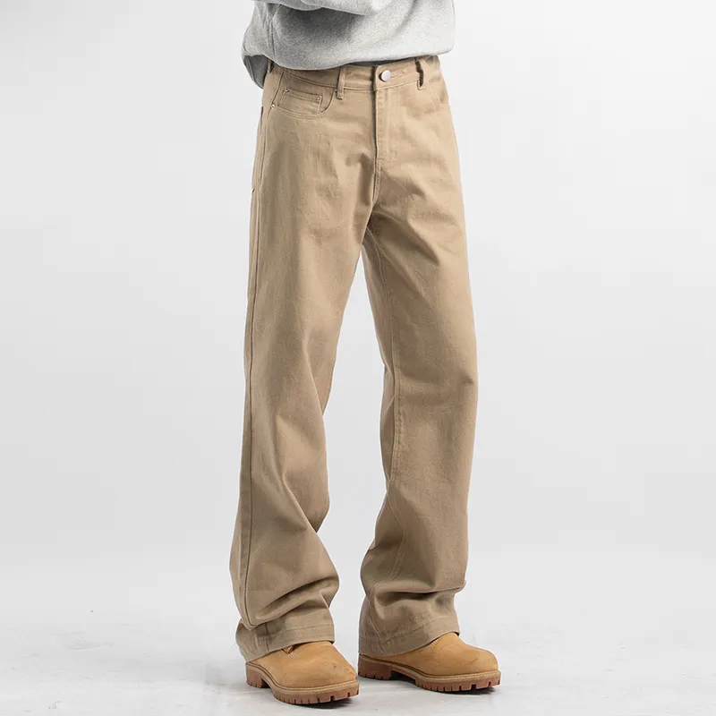 Casual Washed Cotton Blended Fabric Cargo Pants-1