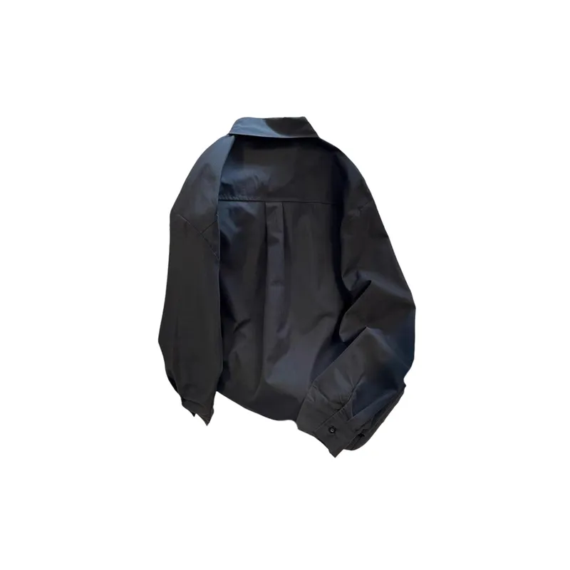 Ruffian Long Sleeve Vintage Stitching Shirt swag OOTD-4