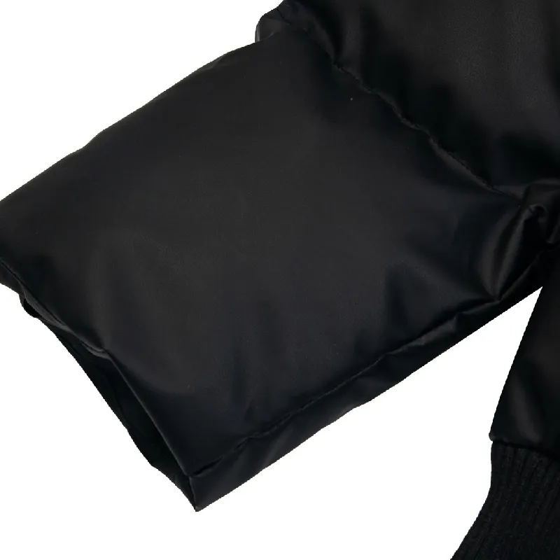 Fashion Simple Blended Synthetic Fabrics Quilted Jacket-7