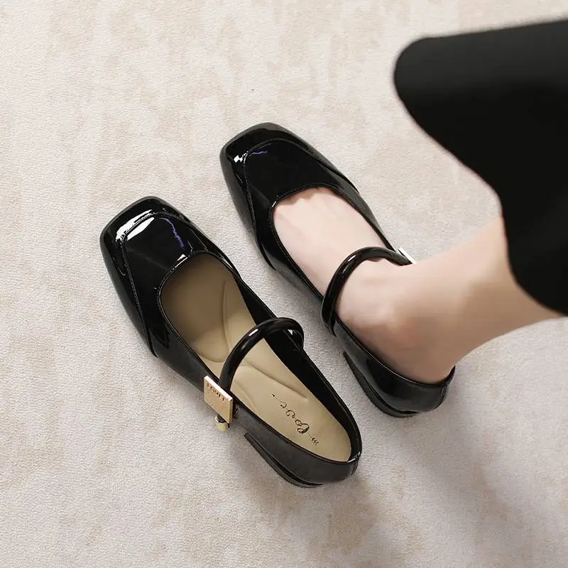 Casual Plain Mary Jane Shoes-1