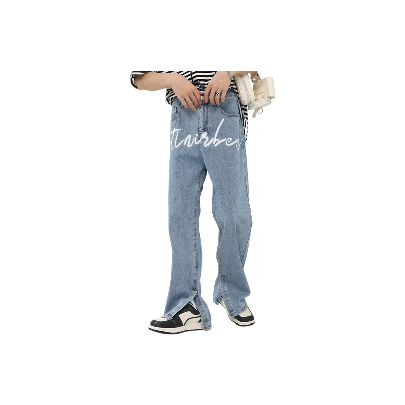 Loose Straight Leg Jeans-1