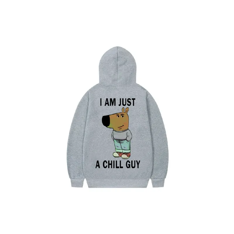 Casual Loose Polyester Hoodie-5