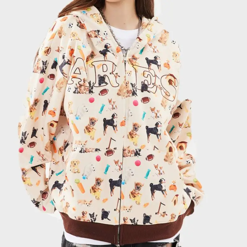 Cute Retro Loose Sweatshirt-2