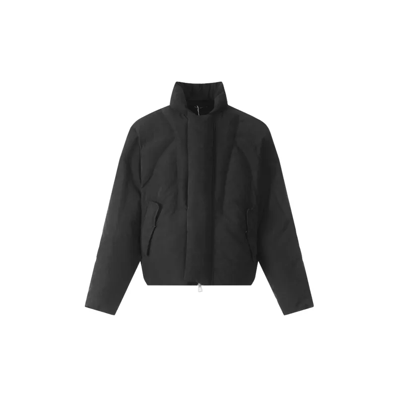 Loose Warming Blended Synthetic Fabrics Quilted Jacket-0