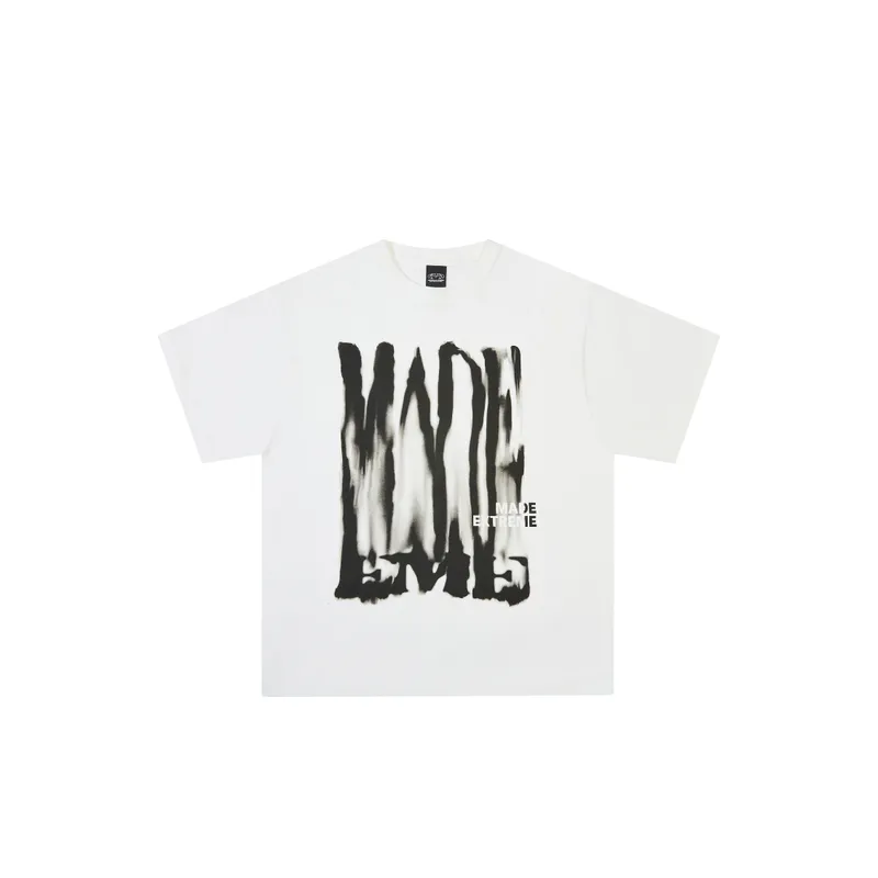 Fine Cotton Letter Printing T Shirt-6