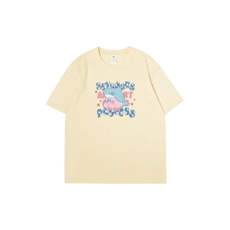 Casual Loose Combed Cotton T Shirt-3