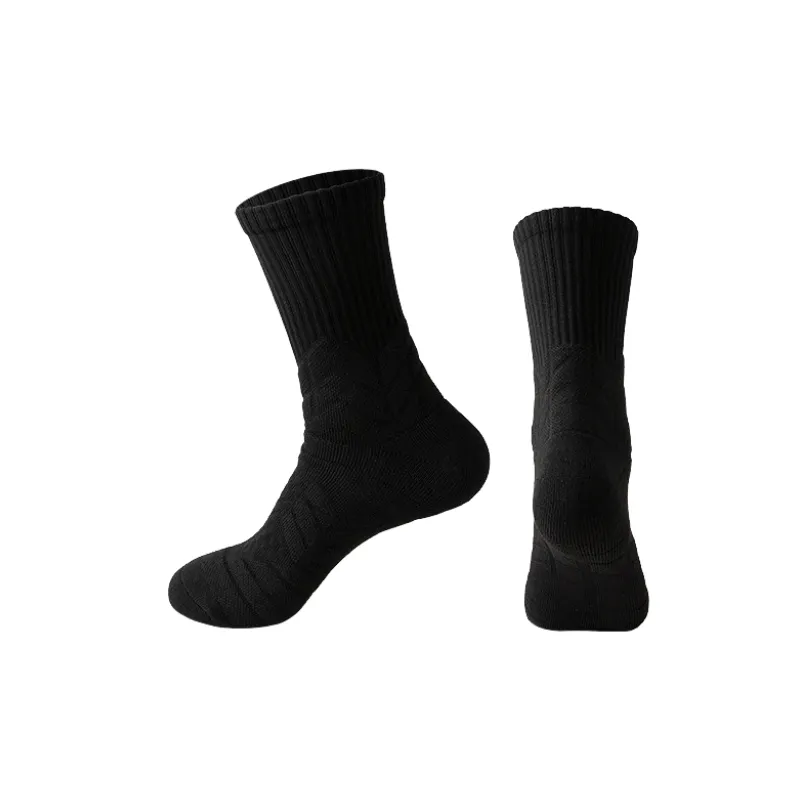 Plain Sporty Polyester Mid Calf Sock-3