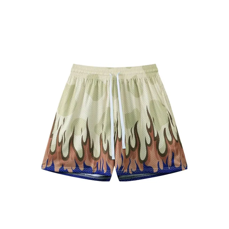 Graffiti Athleisure Retro Mesh Pants-6