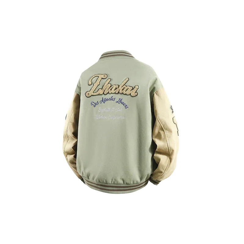 Retro Casual Corduroy Baseball Jersey-1