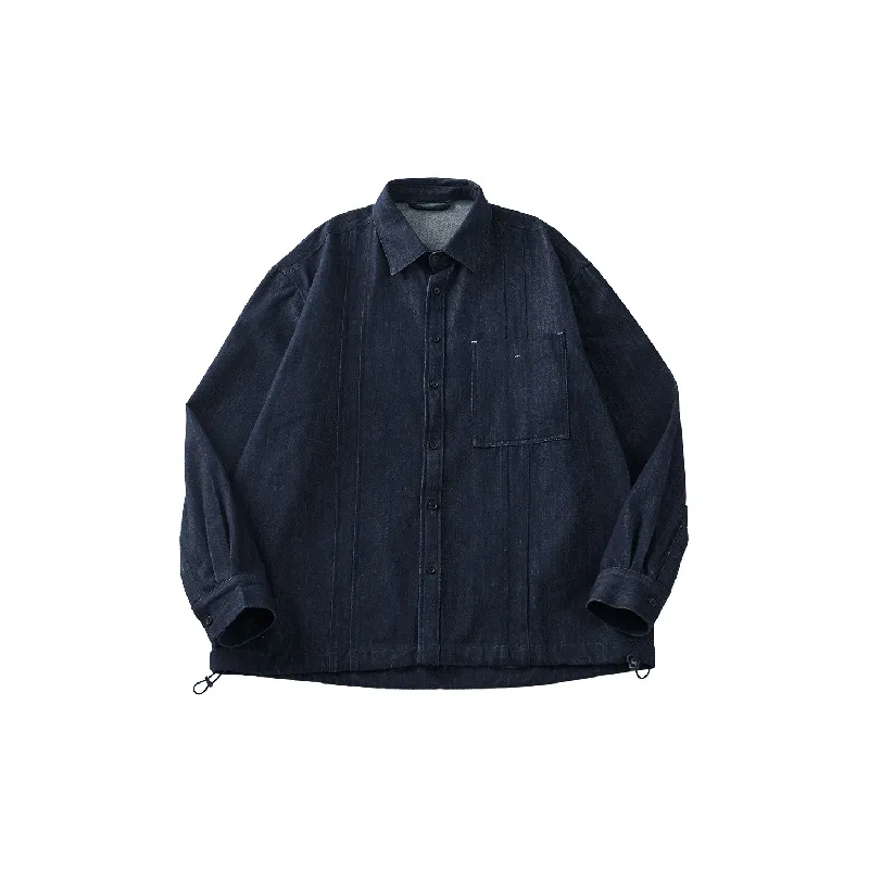 Casual Loose Denim Shirt-0