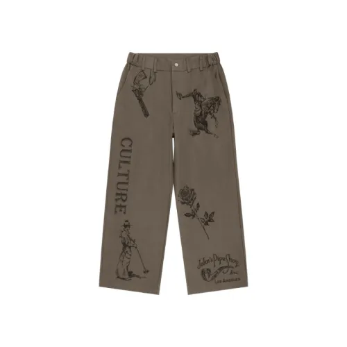 Retro Straight Hand-Painted Casual Pants