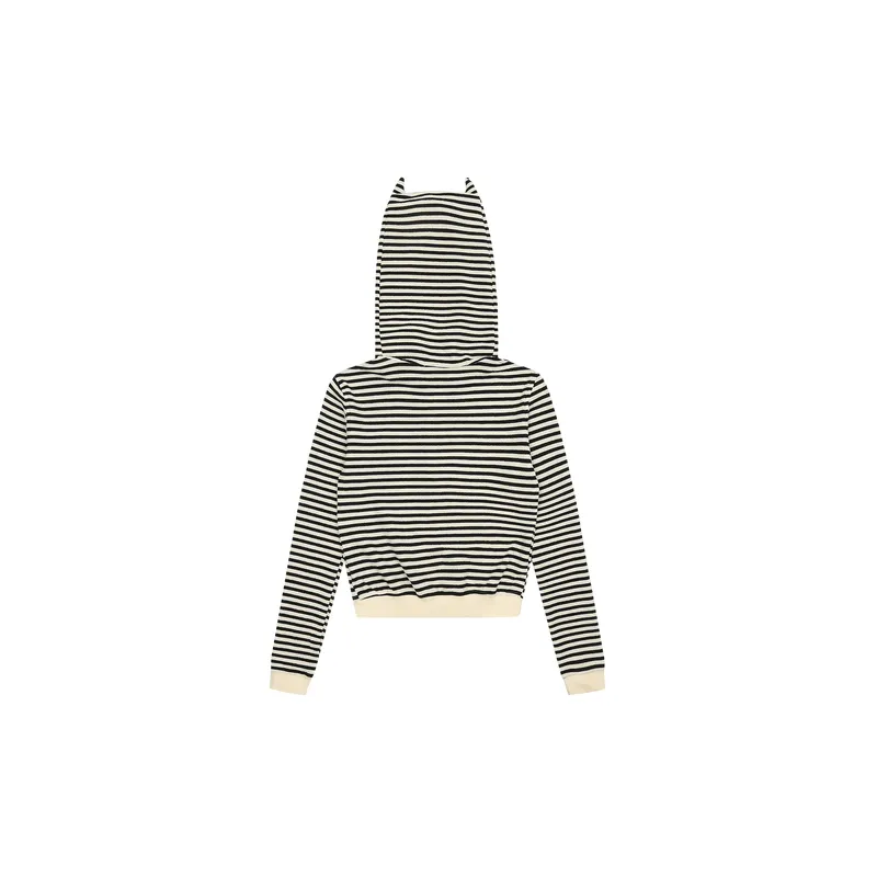 Contrast Color Embroidery Sweatshirt Women-1