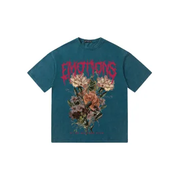 Retro Plants Cotton T Shirt Unisex