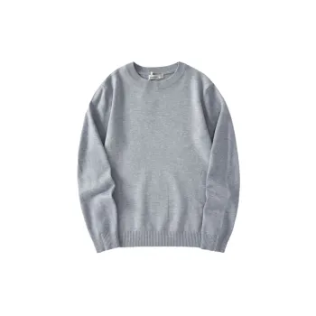 Plain Warming Blended Synthetic Fabrics Sweater
