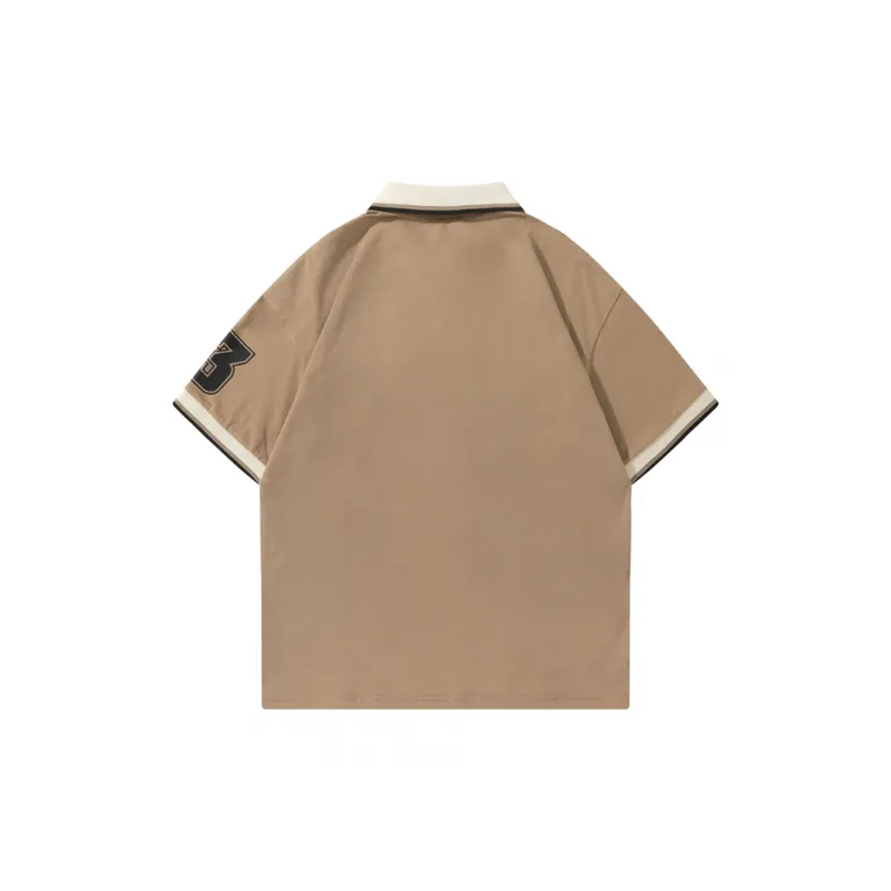 Trendy Brand Loose Versatile Couple Half Sleeved Shirt-5