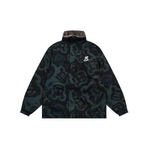 High Street Style Double sided Hooded Cotton Coat