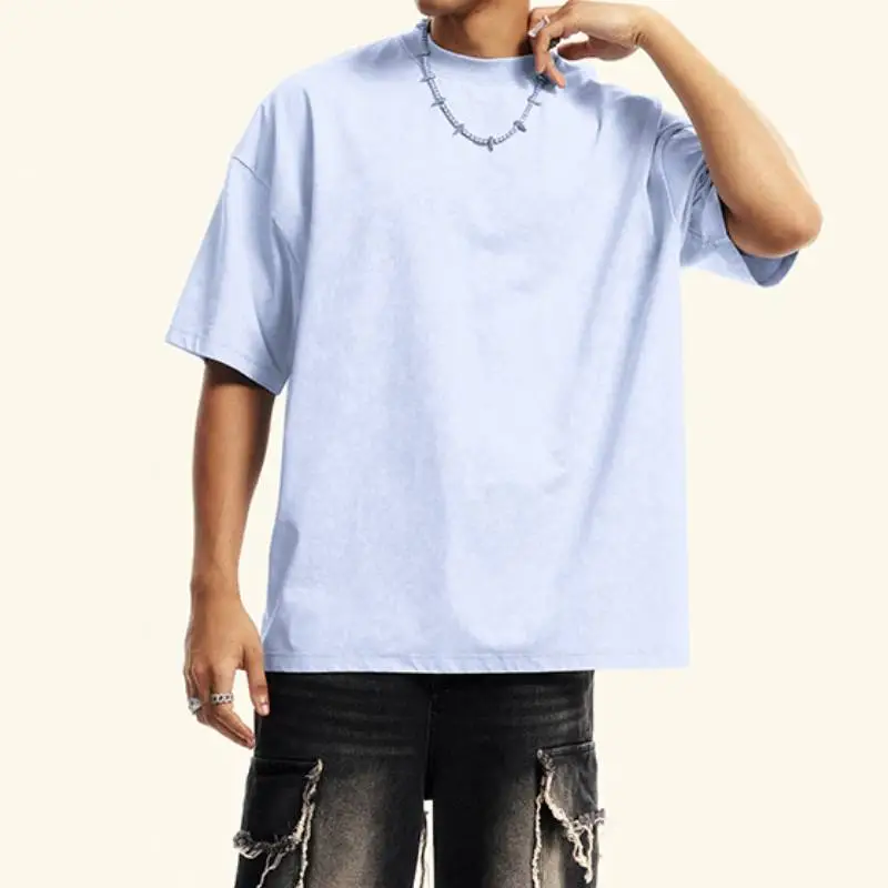Simple Casual Cotton T Shirt-2
