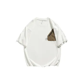 Simple Loose Cotton Blended Fabric T Shirt Unisex