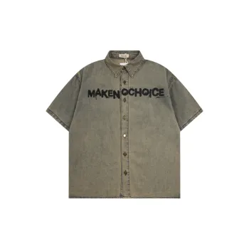 Loose Letter 100% Cotton Shirt