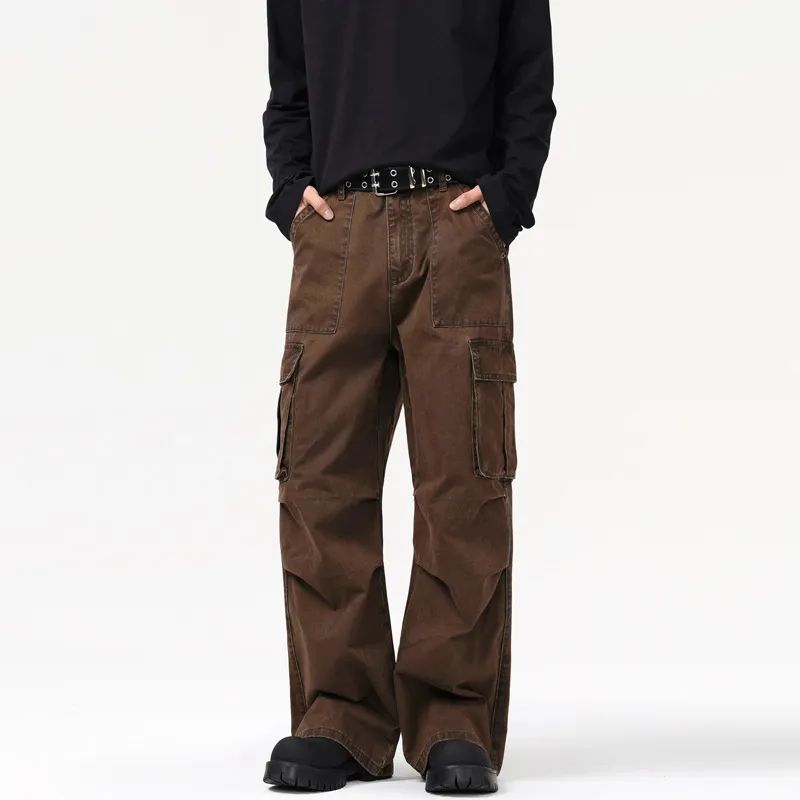 Basics Plain Cotton Cargo Pants-3