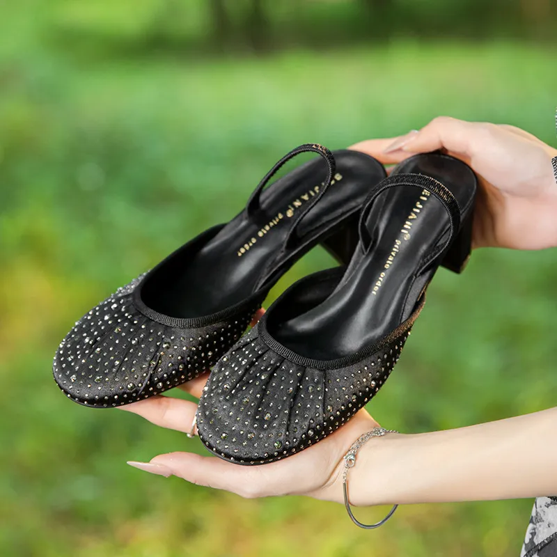 Elegant Rhinestone High Heels-9