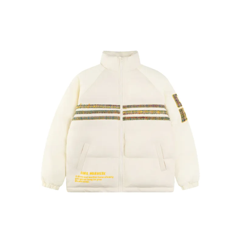 Casual Loose Blended Synthetic Fabrics Quilted Jacket-0