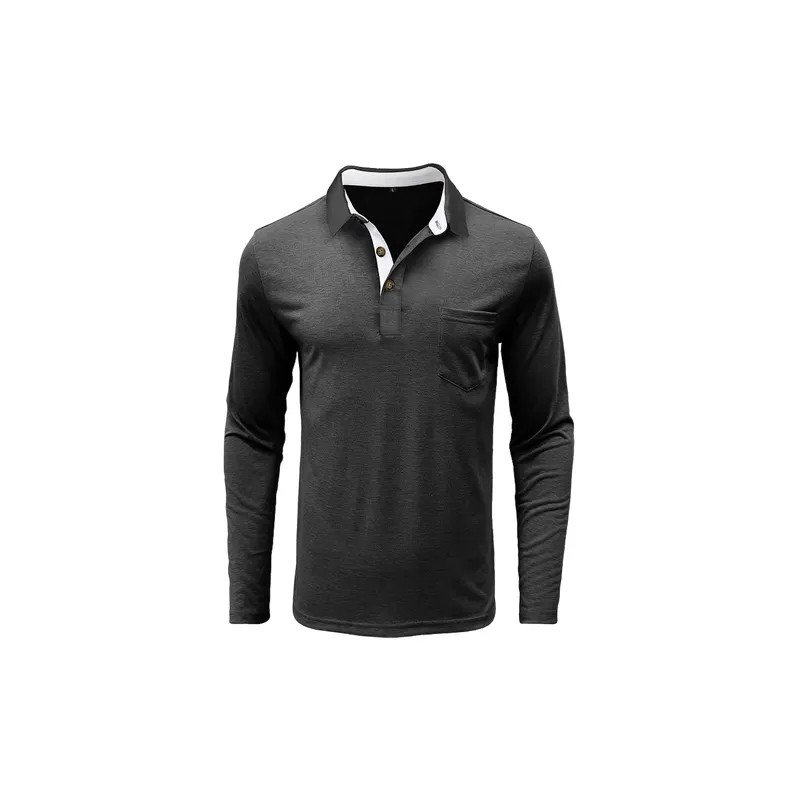 Simple Fashionable Cotton Blended Fabric Polo-4
