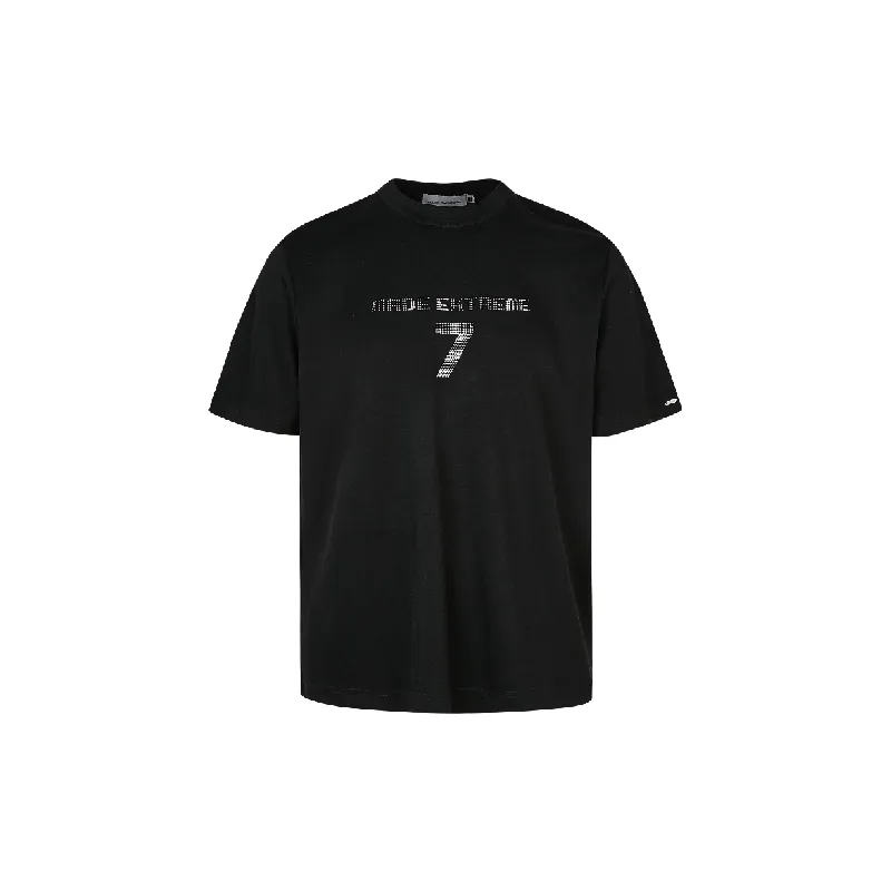 Casual Loose Blended Synthetic Fabrics T Shirt-4