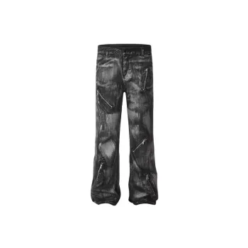 Retro Trendy Loose Batik Jeans
