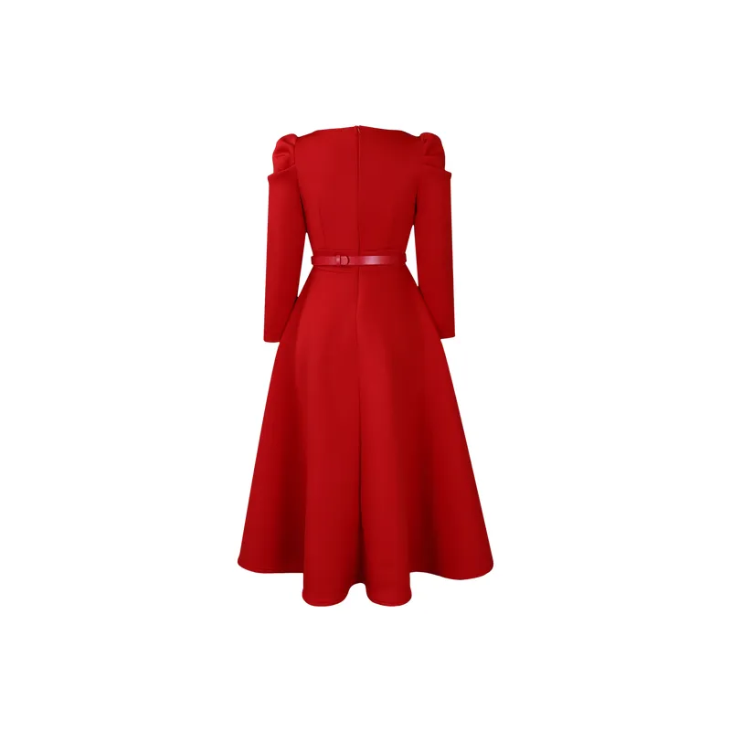 Casual Loose Polyester Dress Women-1