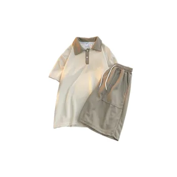 Trendy Fashion Lapel Waffle T Shirt