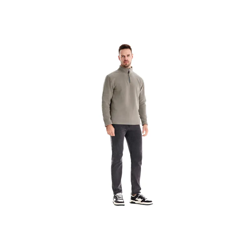 Simple Plain Polyester Sweatshirt-8