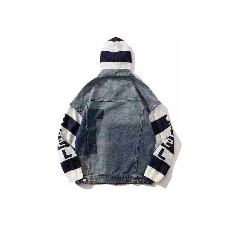 Fashionable Fake Two Piece Polyester Jacket-1