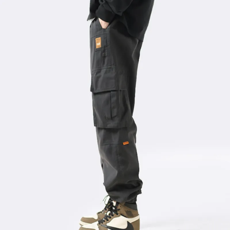 Multi Pocket Trendy Retro Loose Casual Pants-5