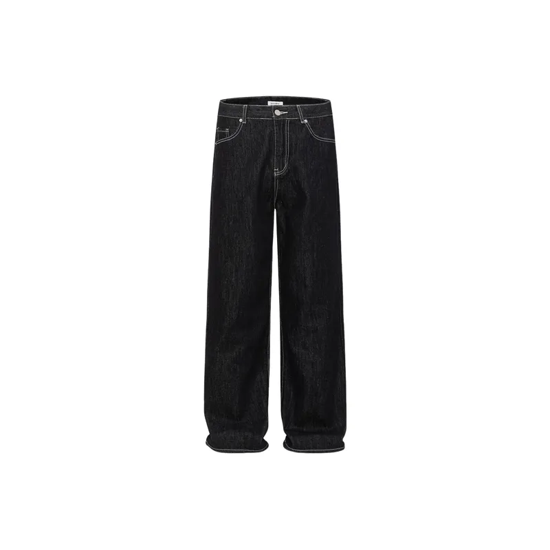 Straight Leg Loose Jeans-4