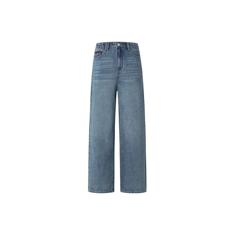 Retro Straight Leg Jeans Women