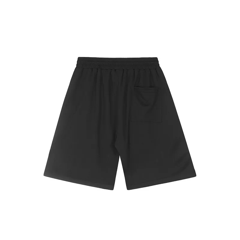 Hip Hop Full Print Drawstring Shorts-5