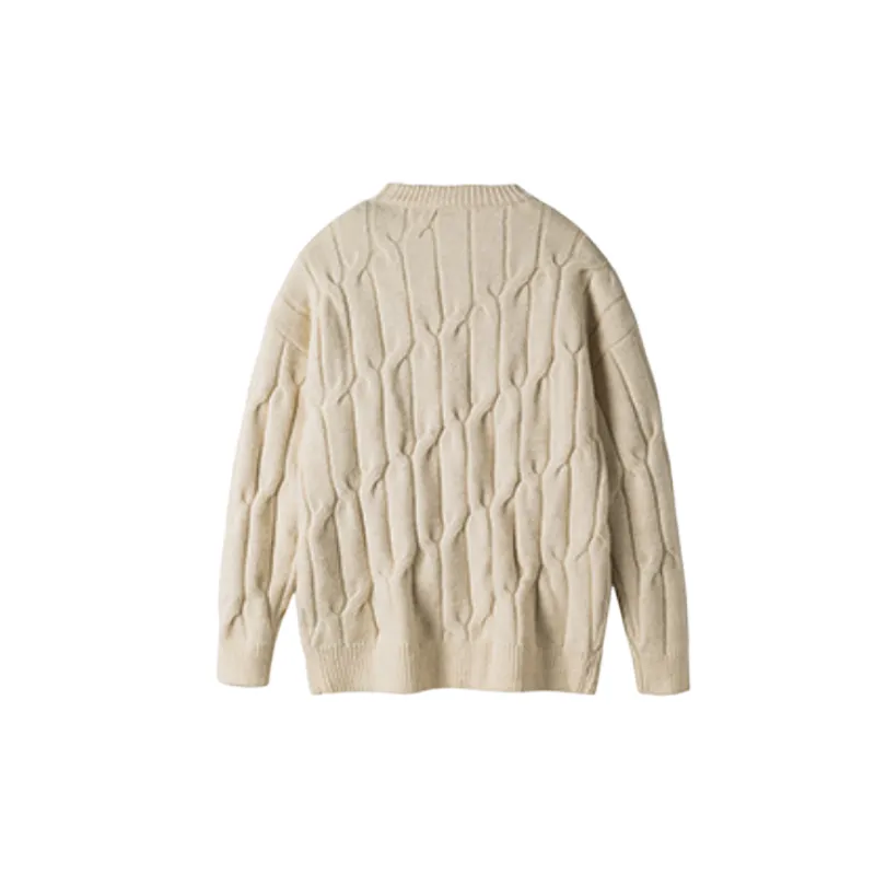 Trendy Plain Polyester Sweater-9