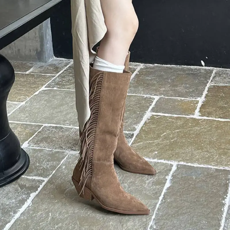 Funky Fashionable Knee High Boots-2
